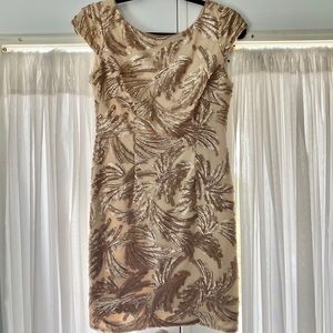 Adrianna Papell Sequin Cocktail Dress